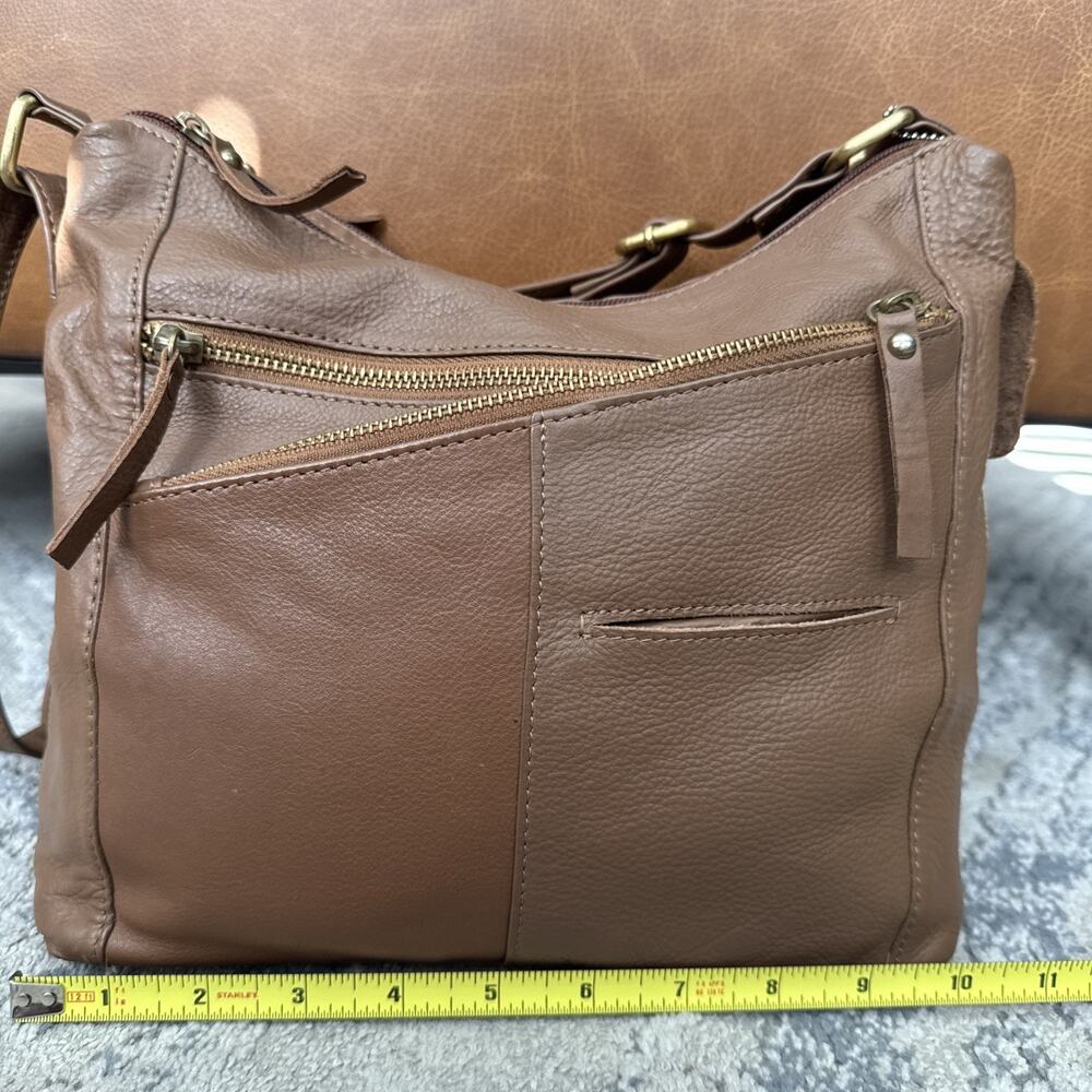 Great American Leatherworks Brown Leather Crossbody Bag - Picture 2 of 9